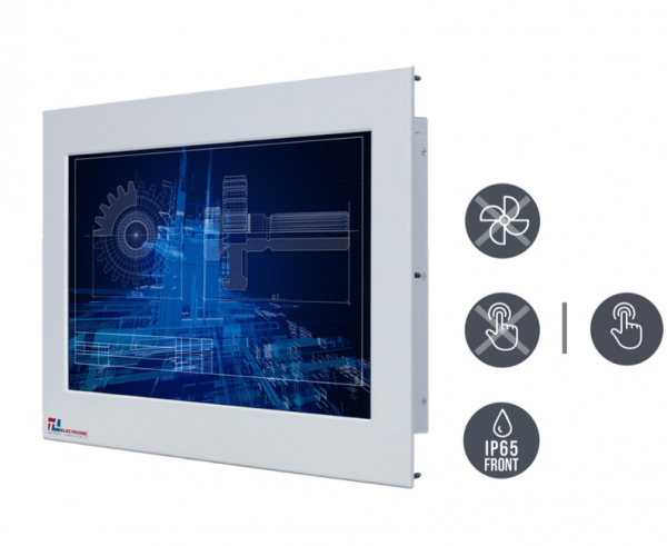 01-Industrie-Panel-PC-W22IB7T-OFA3-IP65-Einbau-v1.png / TL Produkt-Welten / Panel-PC / Panel Mount (Einbau von vorne) / Resistive / Glas (optional)