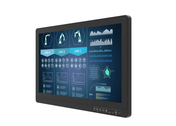 01-Rugged-Industrial-LCD-W22L100-67B2-P(HB).jpg / TL Produkt-Welten / Industriemonitor / Chassis (VESA-Mounting) / Multitouch-Screen, projiziert-kapazitiv (PCAP)