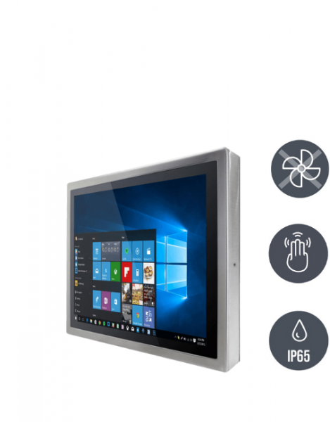 01-Industrie-Panel-PC-IP65-Edelstahl-PCAP-Multi-Touch-R10IB3S-SPT2-v1.png / TL Produkt-Welten / Panel-PC / Chassis Edelstahl (VESA-Mounting) / Resistive / Glas (optional)